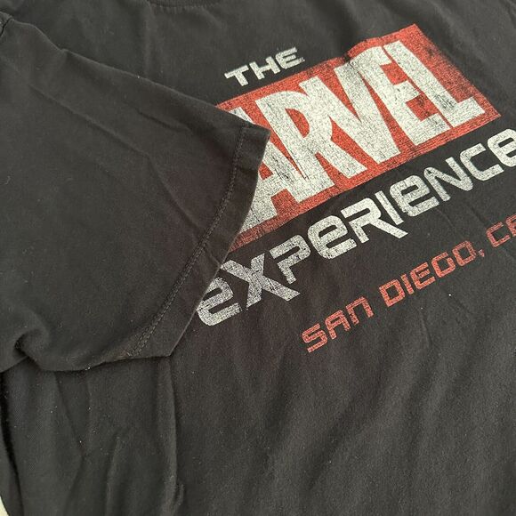 The Marvel Experience T Shirt San Diego CA Adult Size Large Black Short Sleeve - Picture 8 of 8